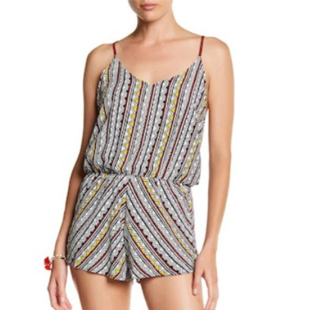 Dolce Vita Lattice Back Romper M NEW